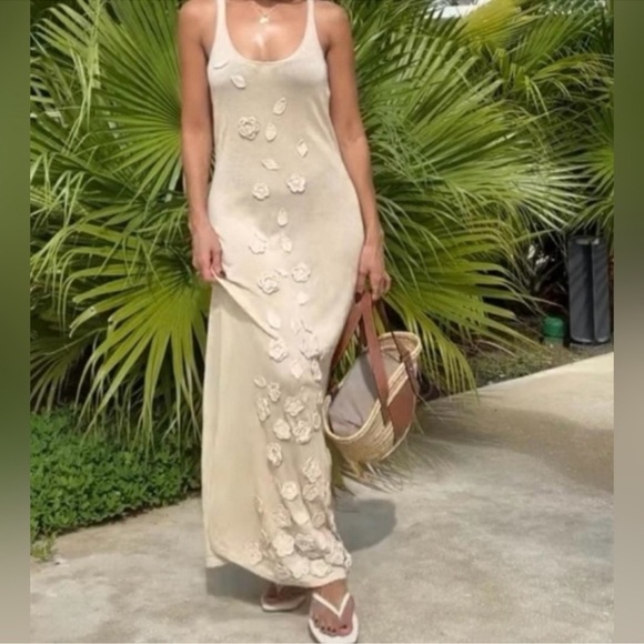 NWT Caroline Constas crochet maxi Tank dress sizes S OR M available GORGEOUS - Picture 2 of 12